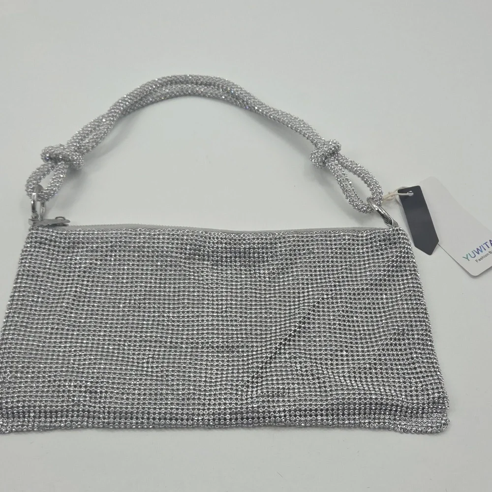 Elegant Silver Rhinestone Women's Bag - Picture 10 of 16
